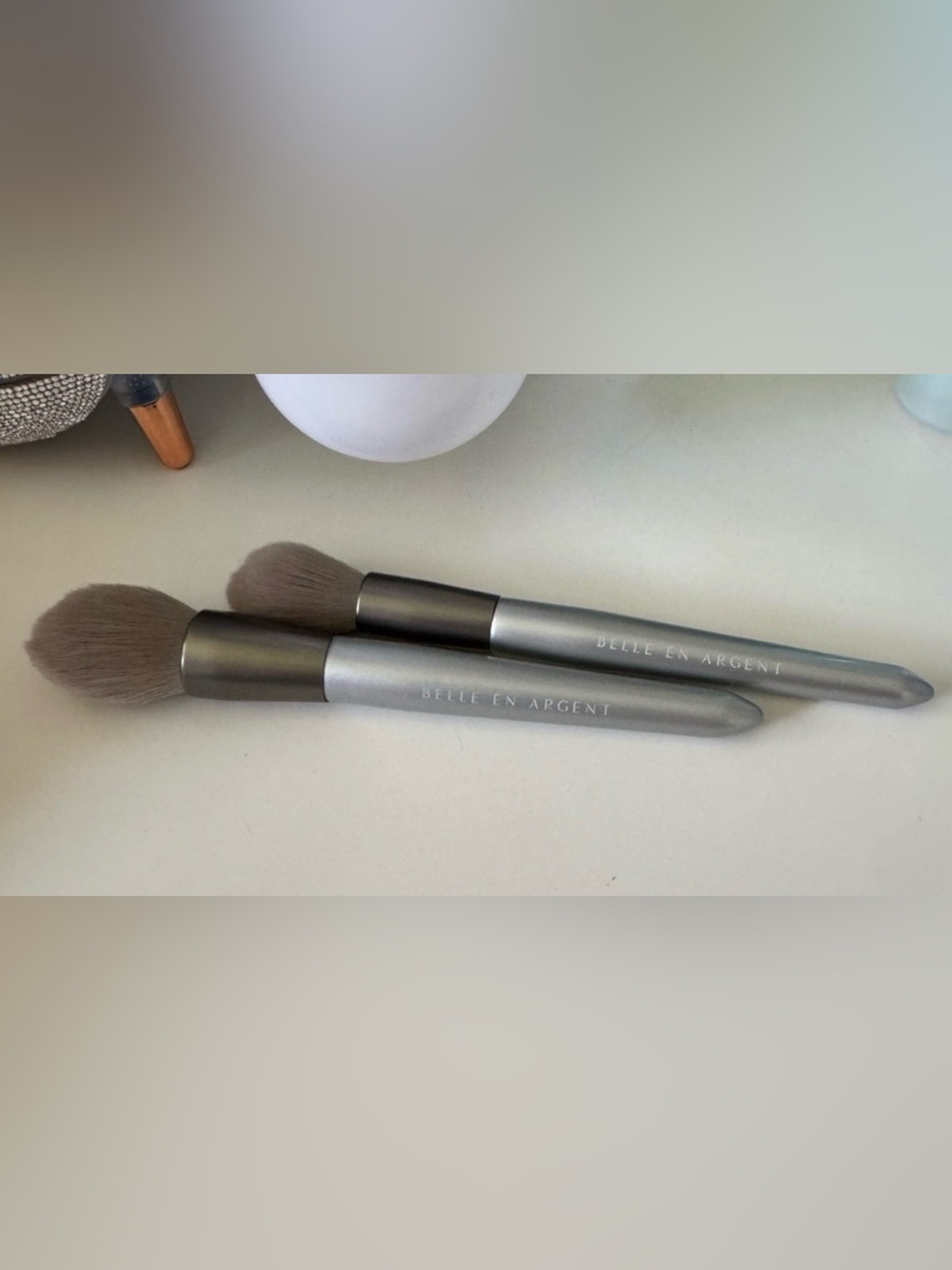 Belle En Argent Brush Duo “Bronze & Buff” and “Blush & Highlight” Brushes